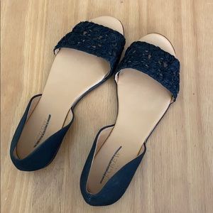 J. Crew Morgan Eyelet Peep-Toe Flats